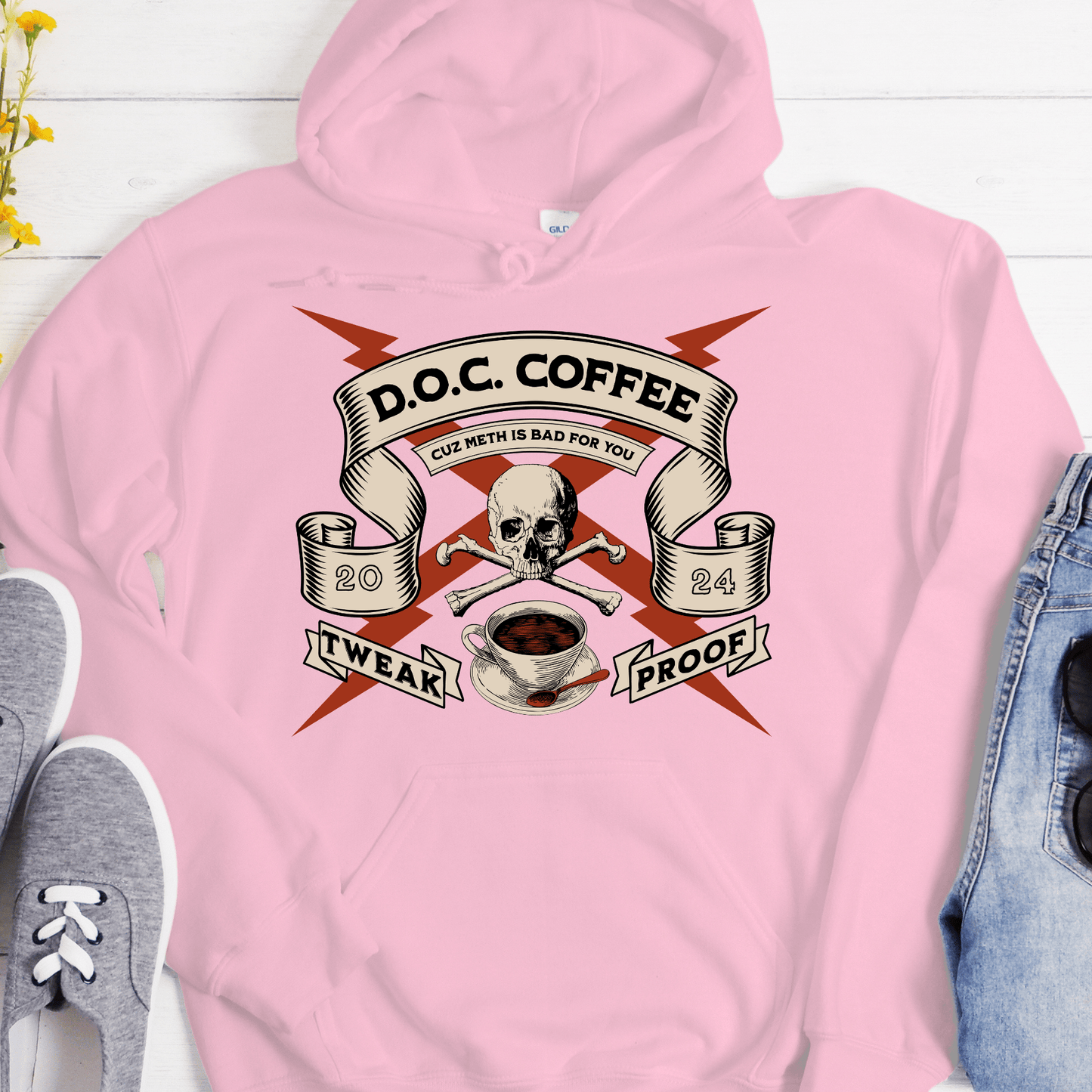 Custom Recovery Hoodie | Inspiring Sobriety |  DOC Coffee
