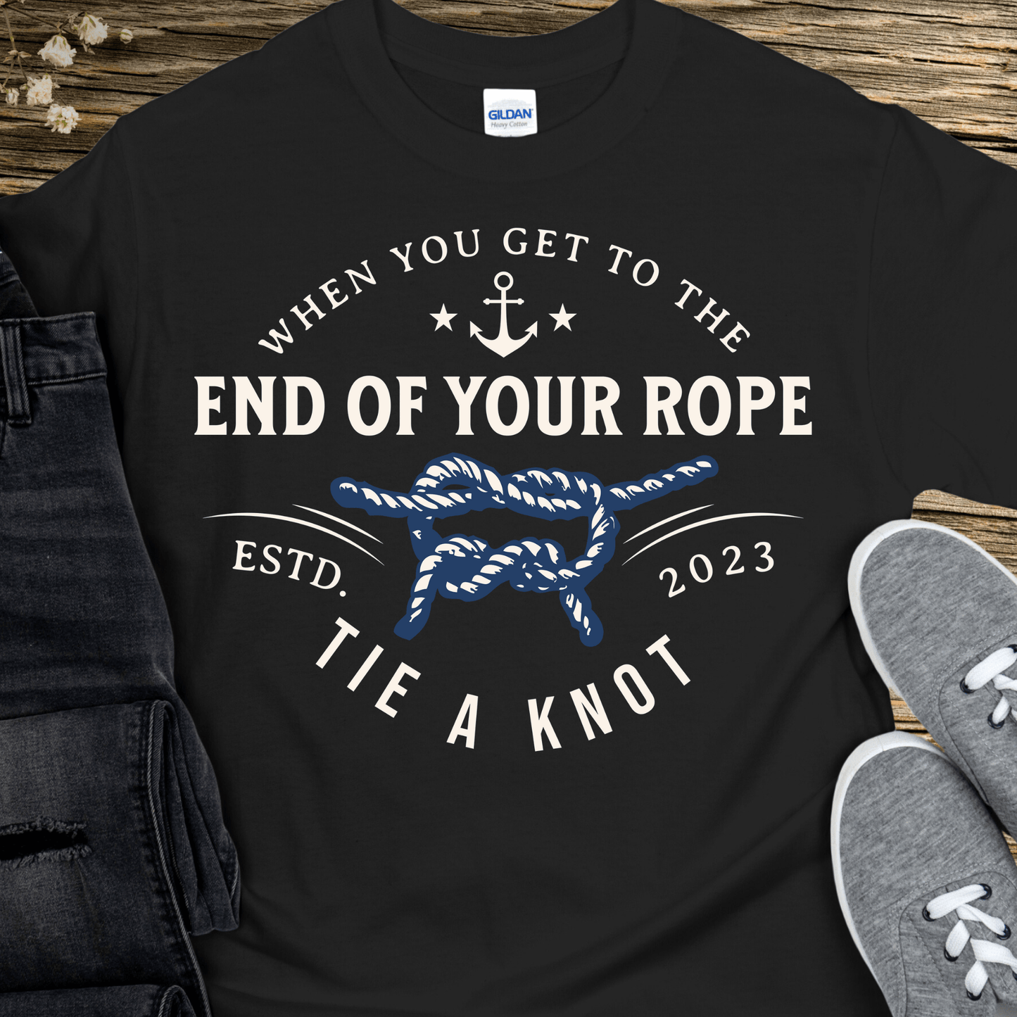 Custom Recovery T-Shirt | Inspiring Sobriety |  Tie a Knot