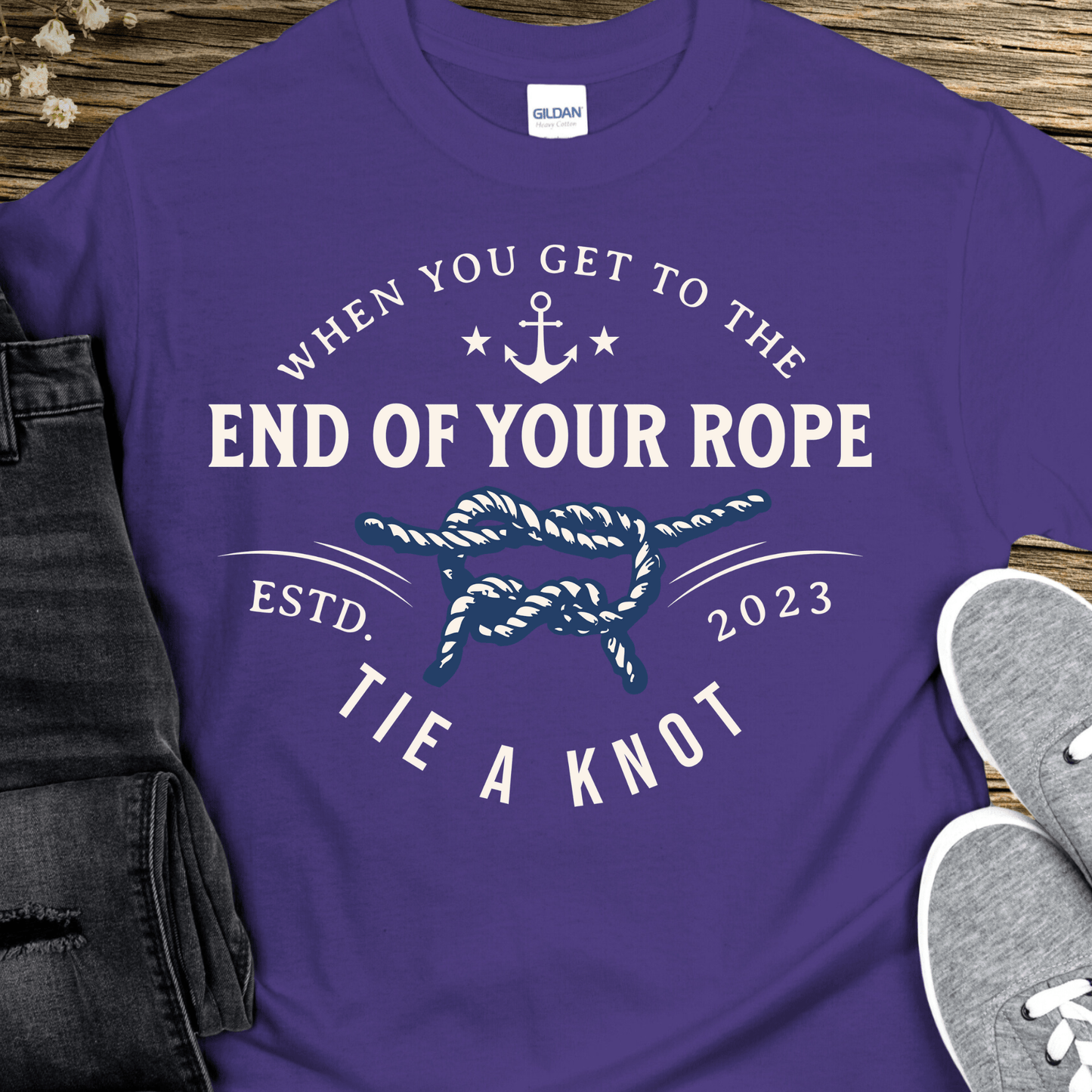 Custom Recovery T-Shirt | Inspiring Sobriety |  Tie a Knot