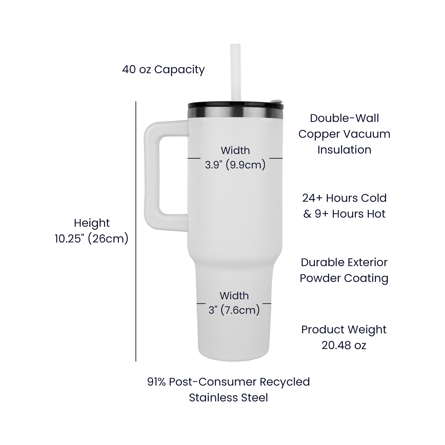 Custom SS Recovery Tumbler | Inspiring Sobriety | Clean AF Since