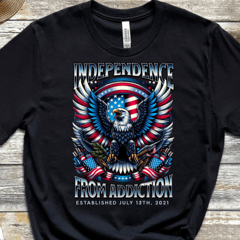 Custom Vintage Recovery T-Shirt | Inspiring Sobriety |  Independence From Addiction