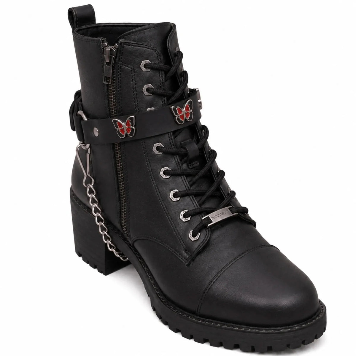 Boot Chain - Crimson Red Butterfly