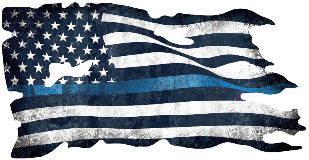 Sticker - Police Flag (set of 6) Vinyl