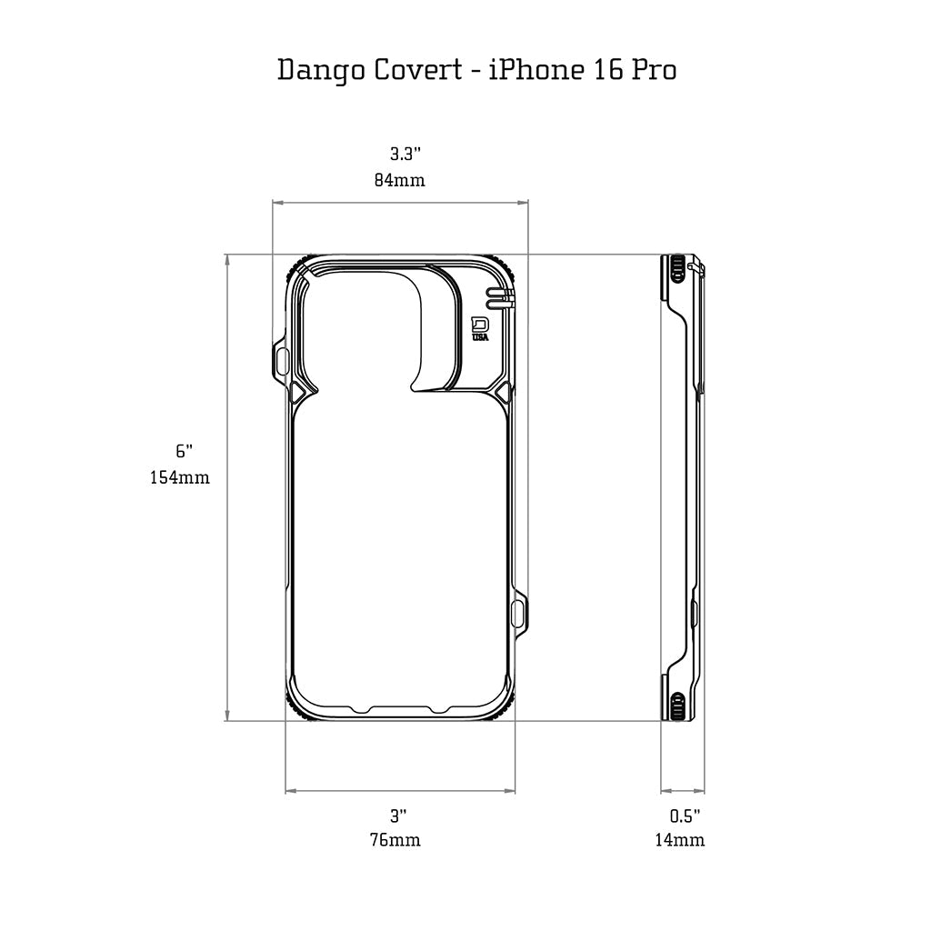 DANGO Covert Case for Iphone 16 Pro