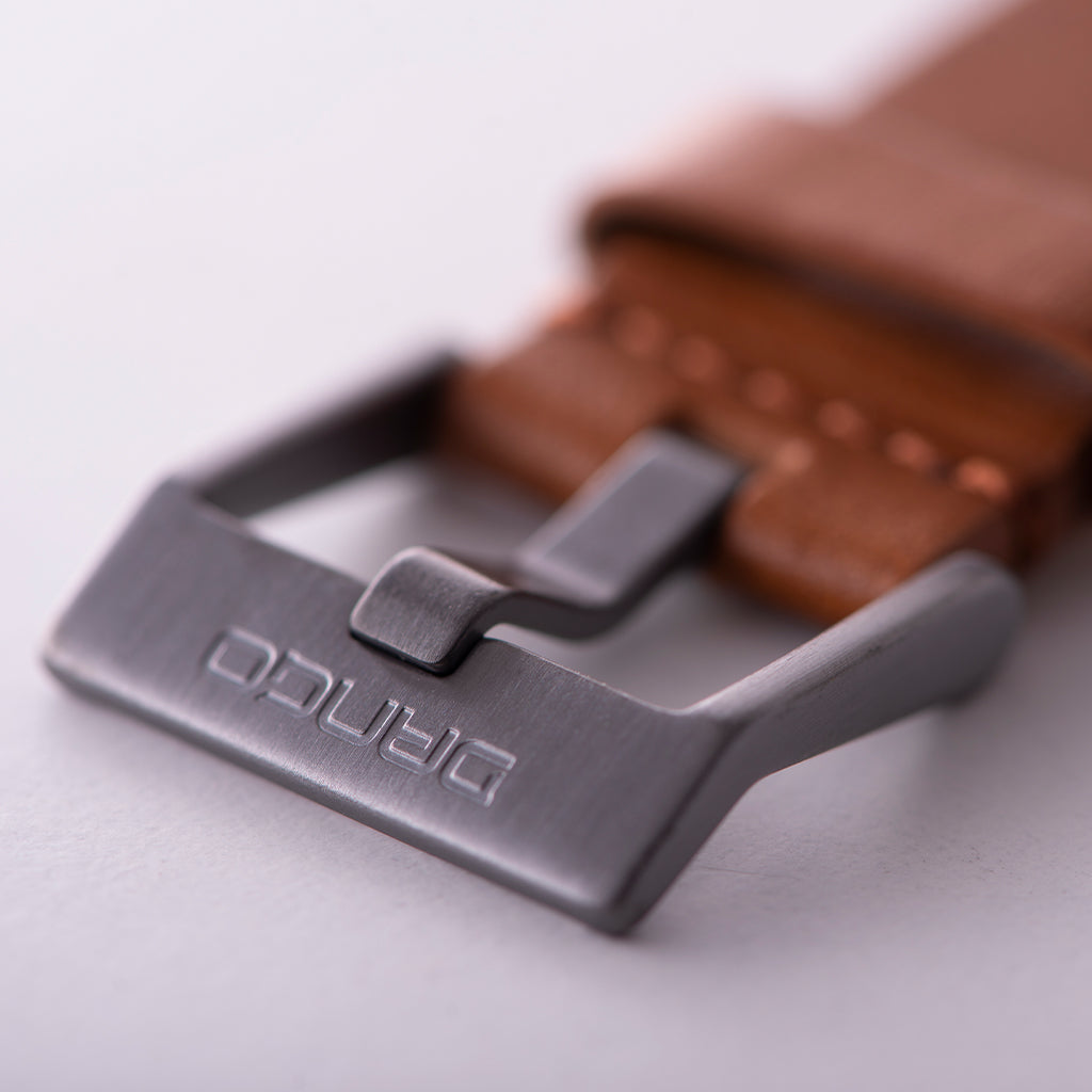 DANGO Italian Leather Watch Strap
