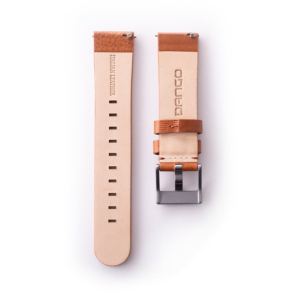 DANGO Italian Leather Watch Strap