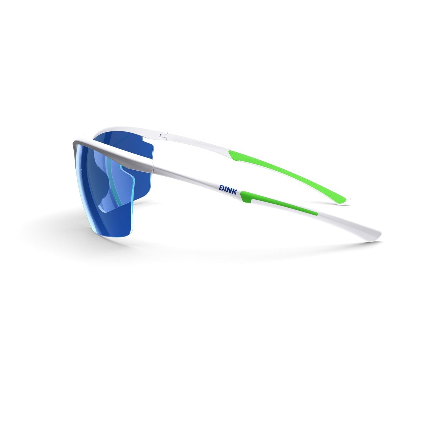 Daytona Petite Large Sunglasses - White/Green