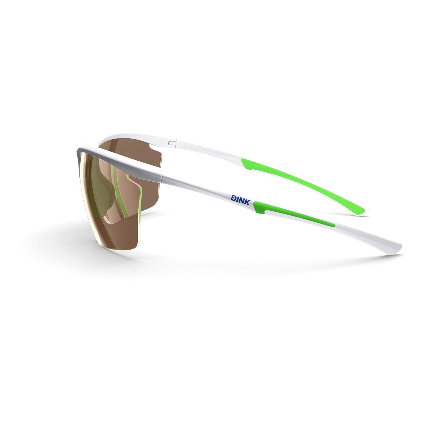 Daytona Petite Large Sunglasses - White/Green