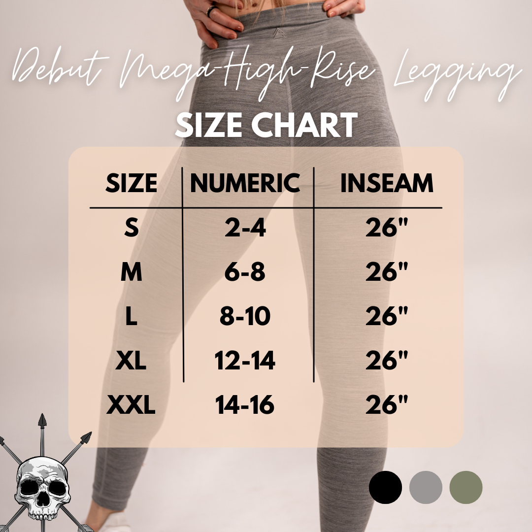 WOMEN'S | DEBUT MEGA-HIGH-RISE LEGGING : BLACK