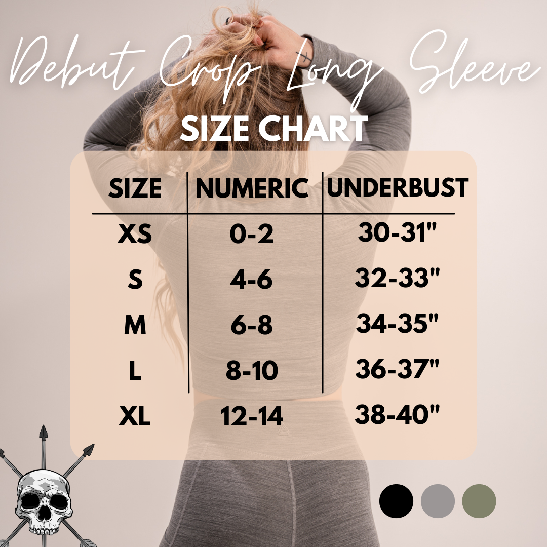 WOMEN'S | DEBUT CROP LONG SLEEVE : GRAY