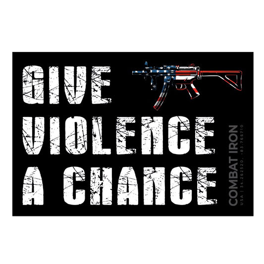Give Violence A Chance USA Decal