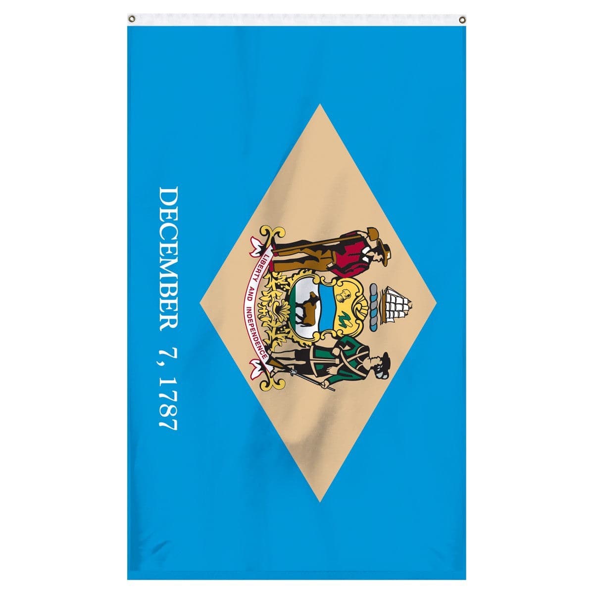 Delaware State Flag 3x5 - Durable Nylon Colonial Blue Made in USA