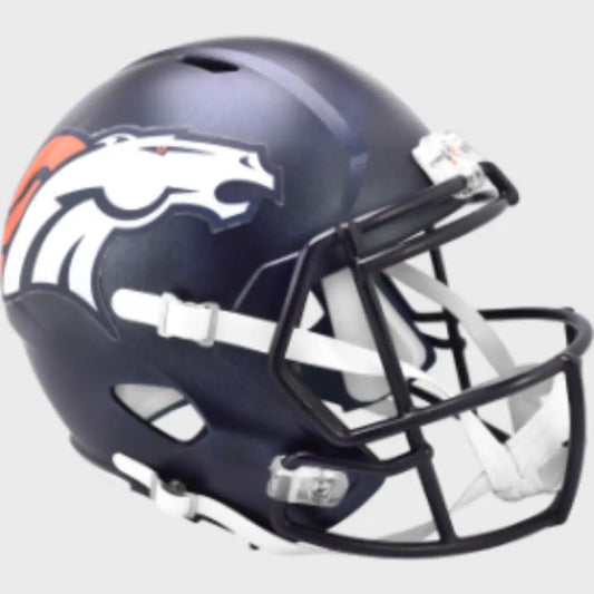 Denver Broncos Full Size Speed Replica Football Helmet Primary - NFL