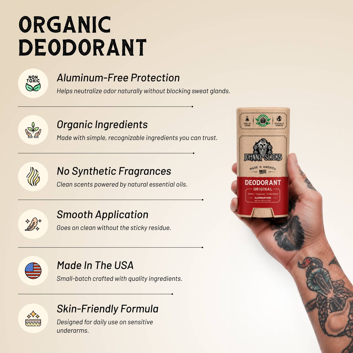 Johnny Slicks Deodorant