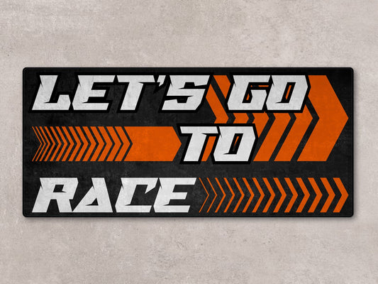 MPM Motorcycle Mat for KTM Motorcycle (Let's Go To Race) - MM7212