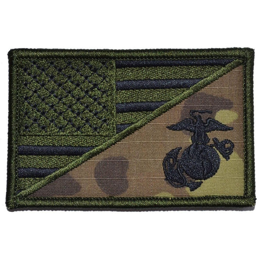 USMC EGA USA Flag - 2.25x3.5 Patch