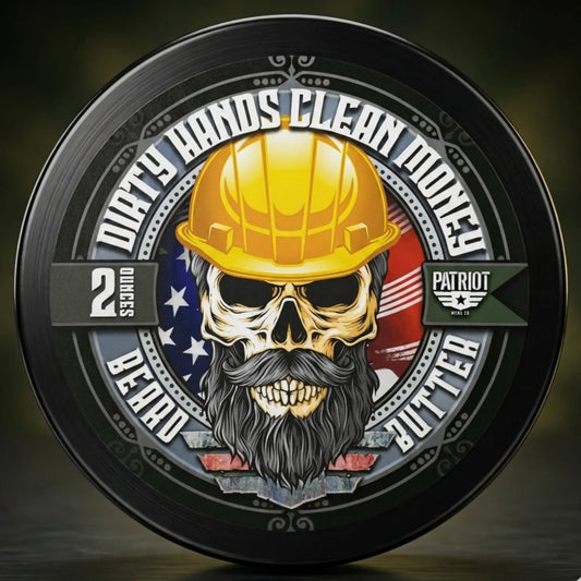 Dirty Hands Clean Money Beard Butter Leather and Oakmoss