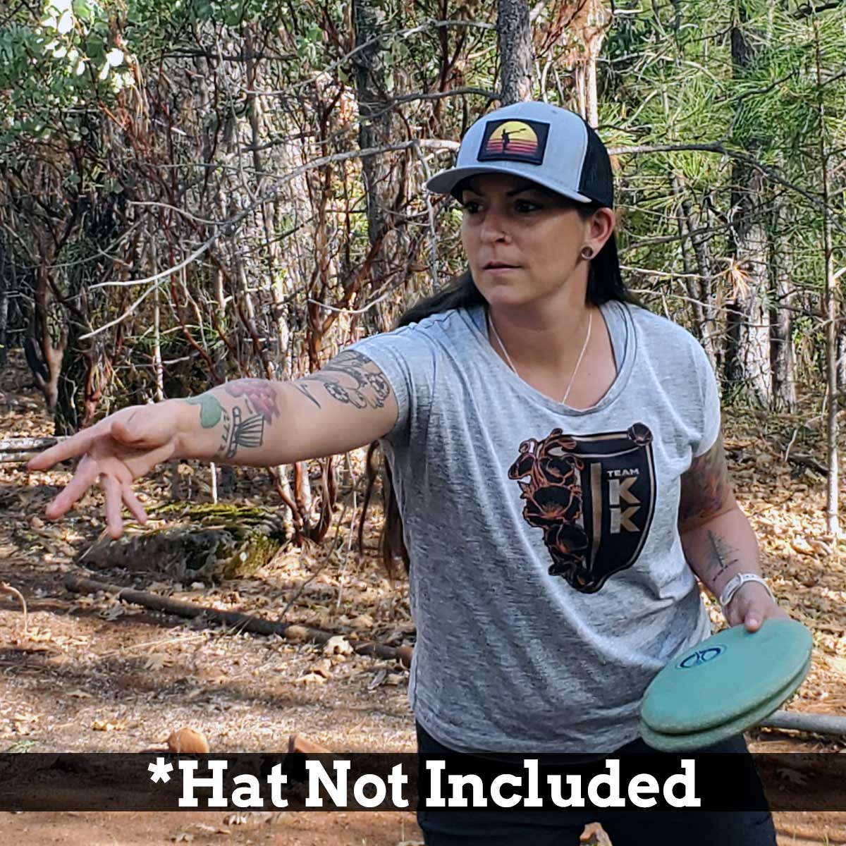 Disc Golf - Sunset - Removable Patch