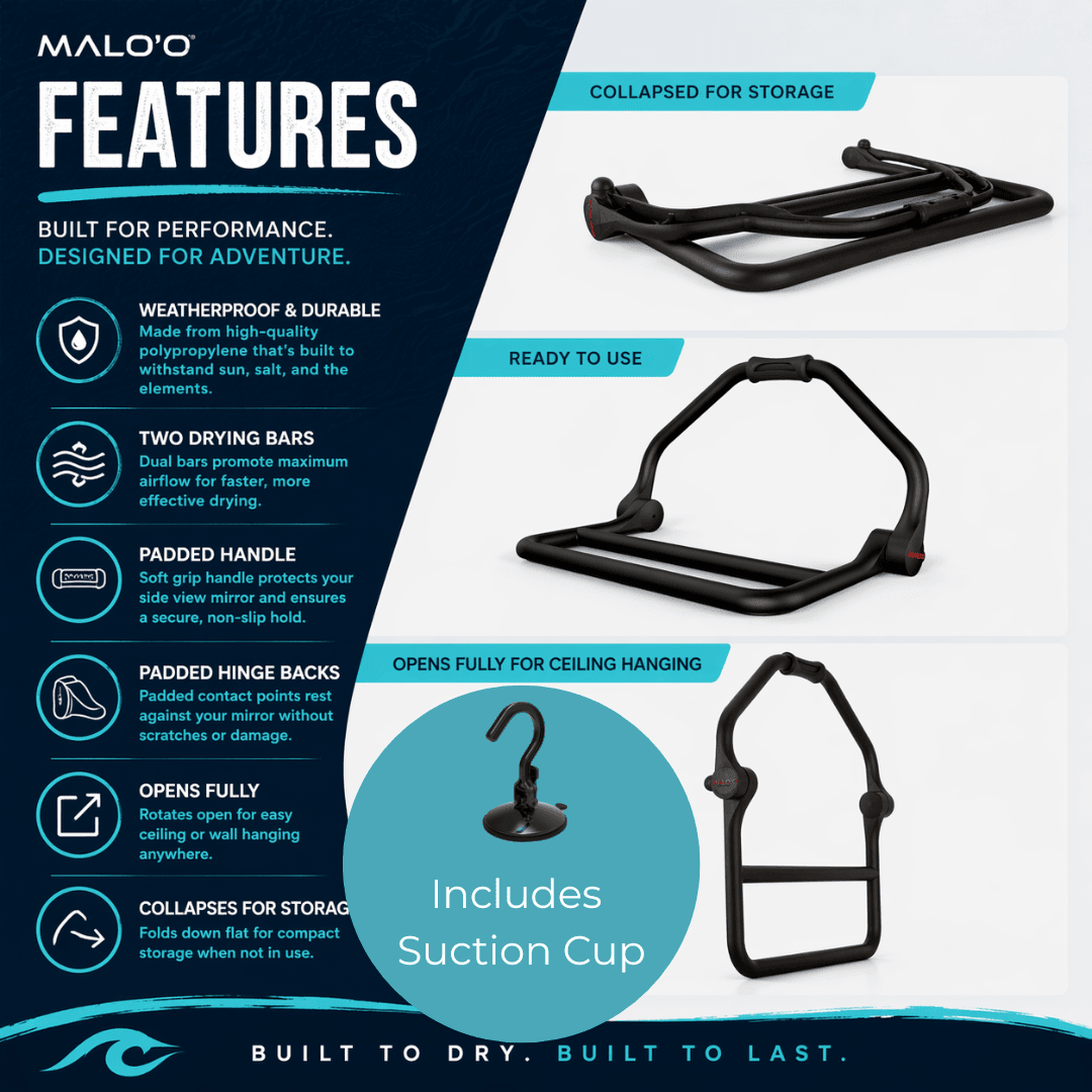 DryRack RV, Van & Boat Edition – Heavy-Duty Suction Mount Drying Rack for Outdoor Gear