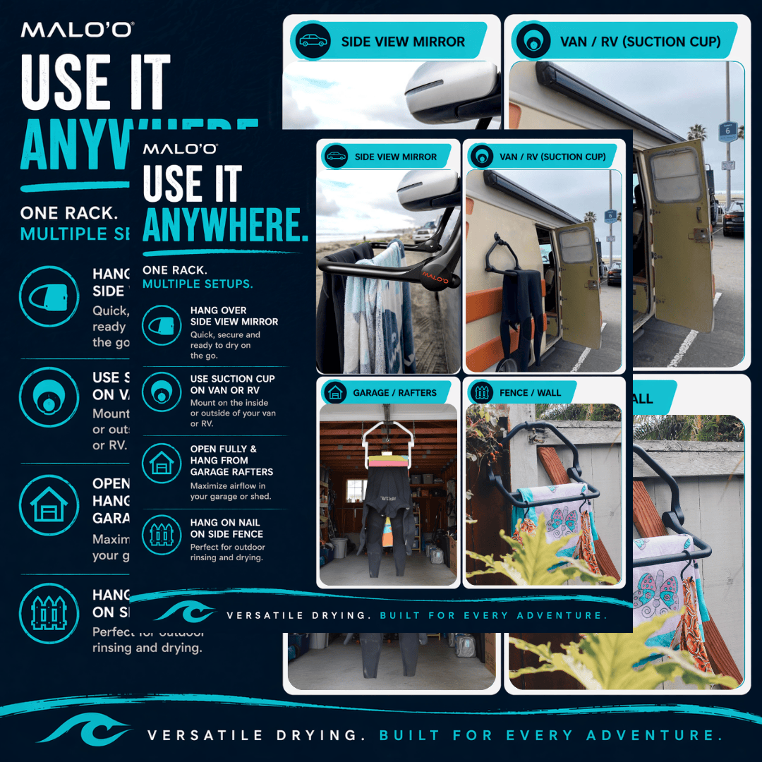 DryRack RV, Van & Boat Edition – Heavy-Duty Suction Mount Drying Rack for Outdoor Gear
