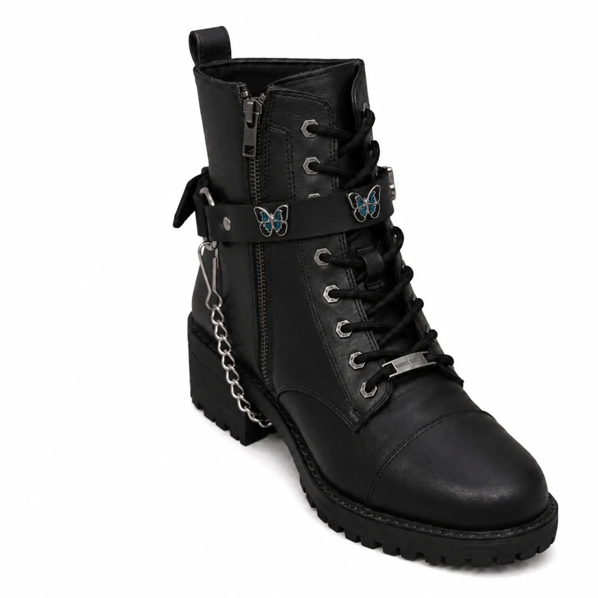 Boot Chain -  Monarch Blue Butterfly