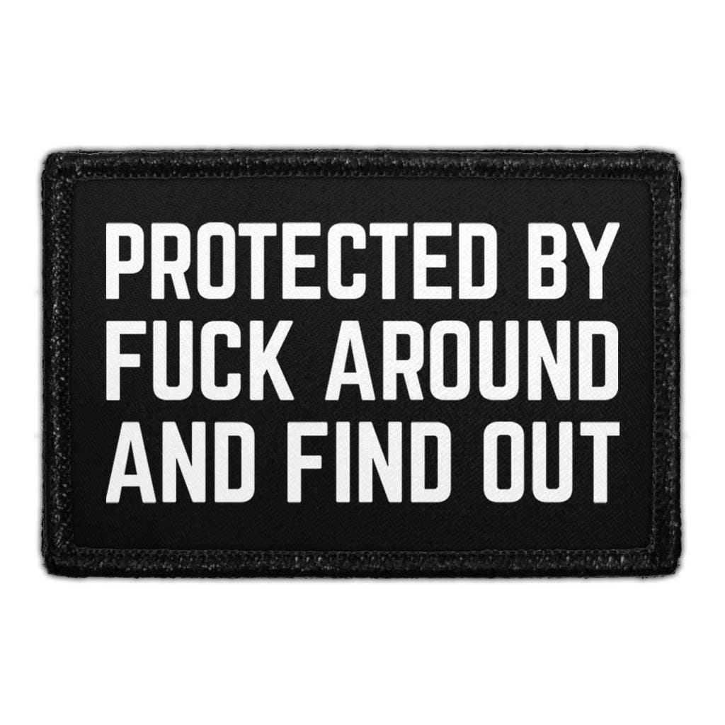 Protected By Fuck.. - Removable Patch - For Gift Shops