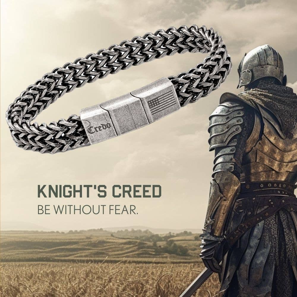 The Hero Company- Knight's Creed BELIEVE Credo Bracelet: Helps Pair Veterans with Service or Shelter Dogs