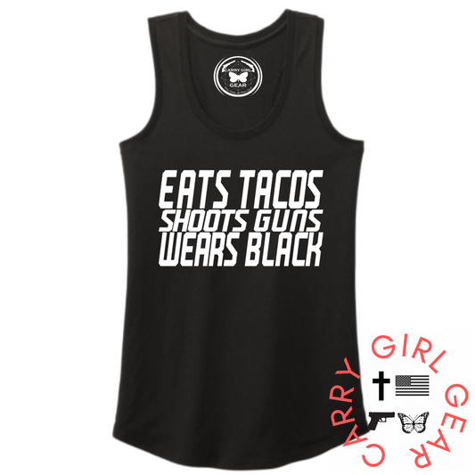 EATS TACOS TANK TOP
