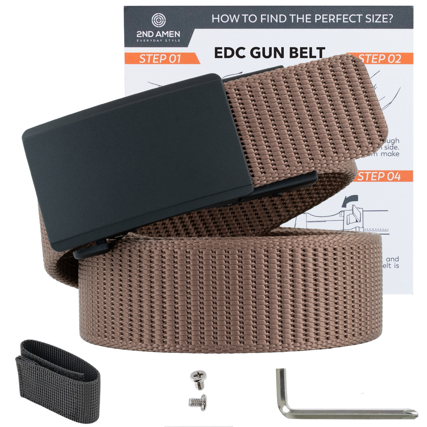 Force 1.0 EDC Belt 1.5" Width Ballistic Nylon for Everyday Carry