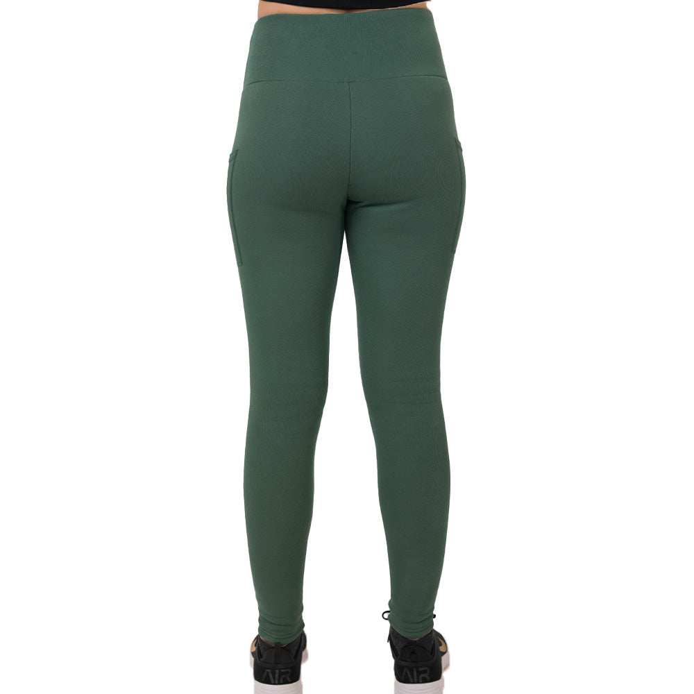Fleece Lined Leggings | Hunter Green