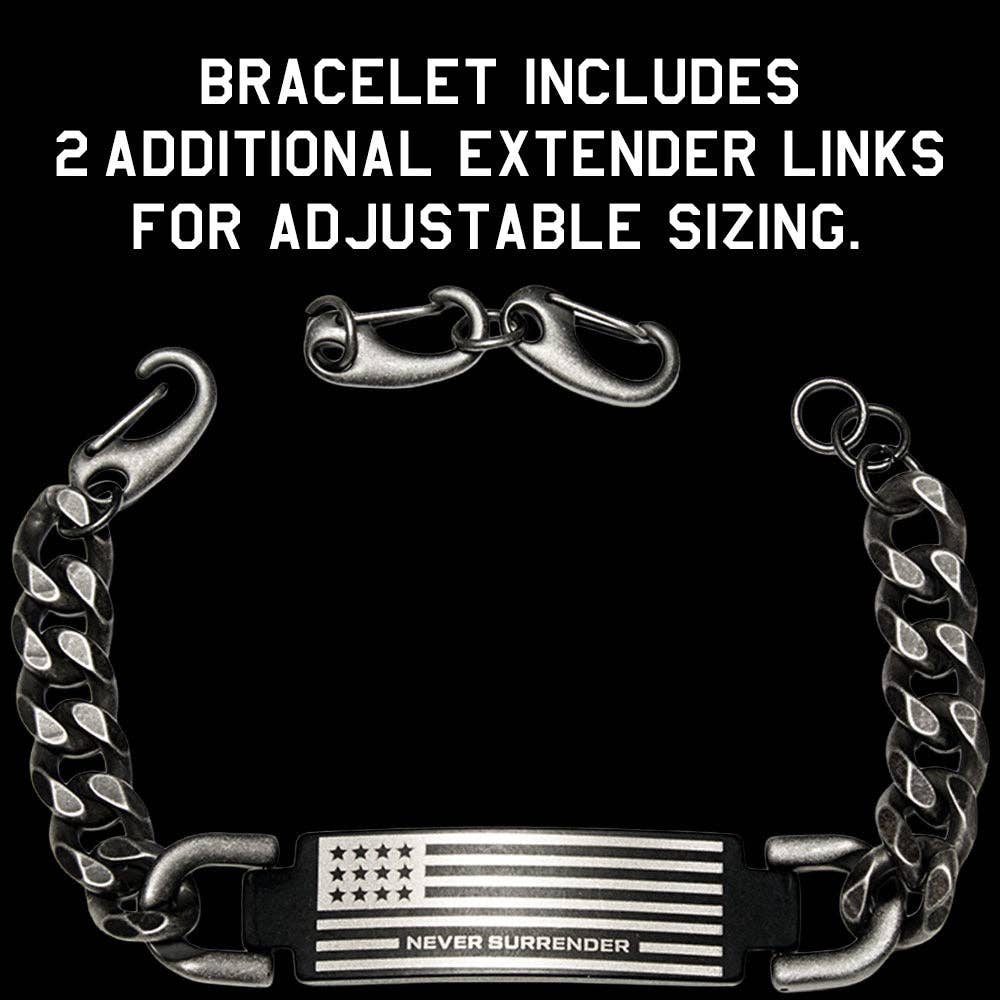Never Surrender - Defenders of Freedom Bracelet -Faire