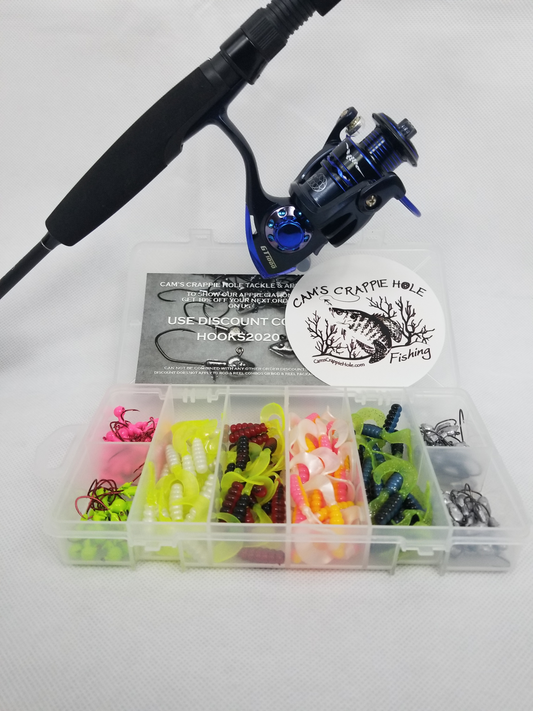 Cam's Complete 6'2" (6 BB Ball Bearing Reel) Magic Stix Curly Tail Combo  Special