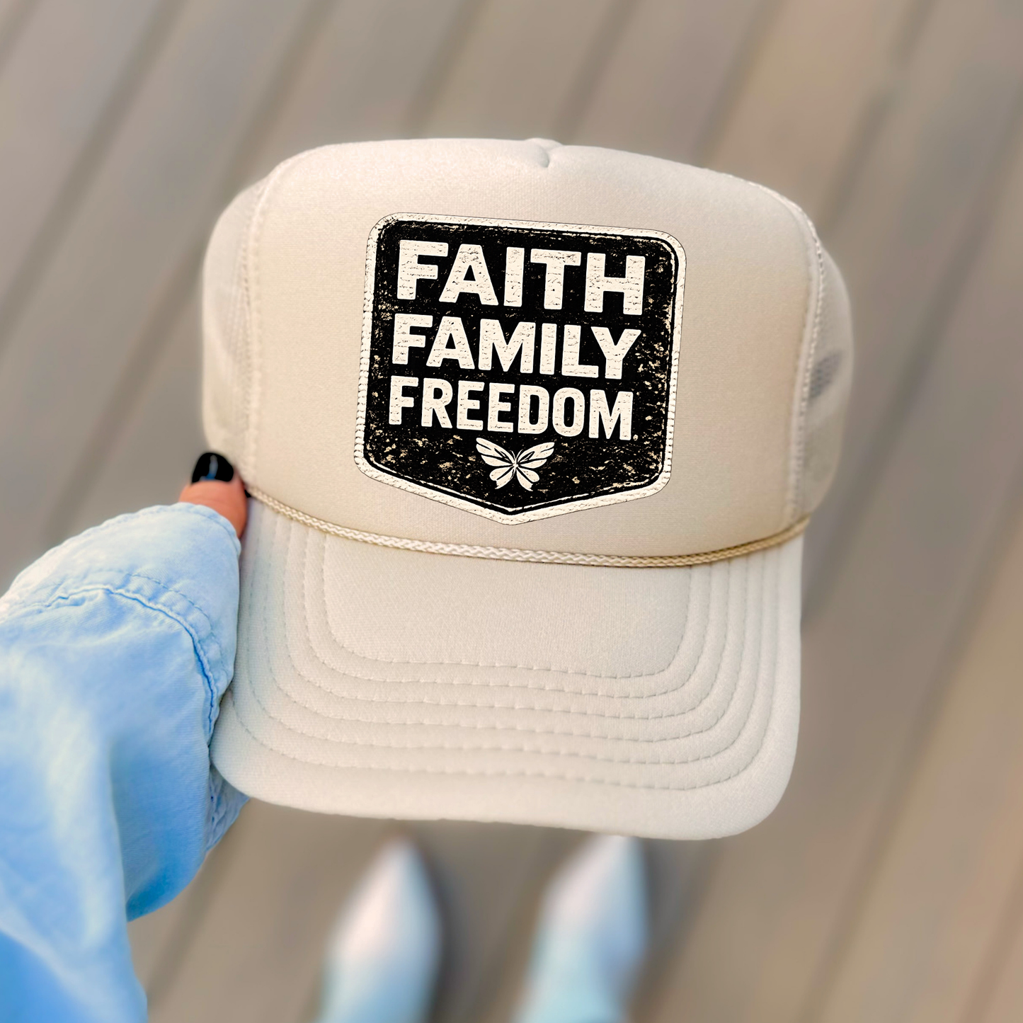 Faith • Family • Freedom Trucker Hat