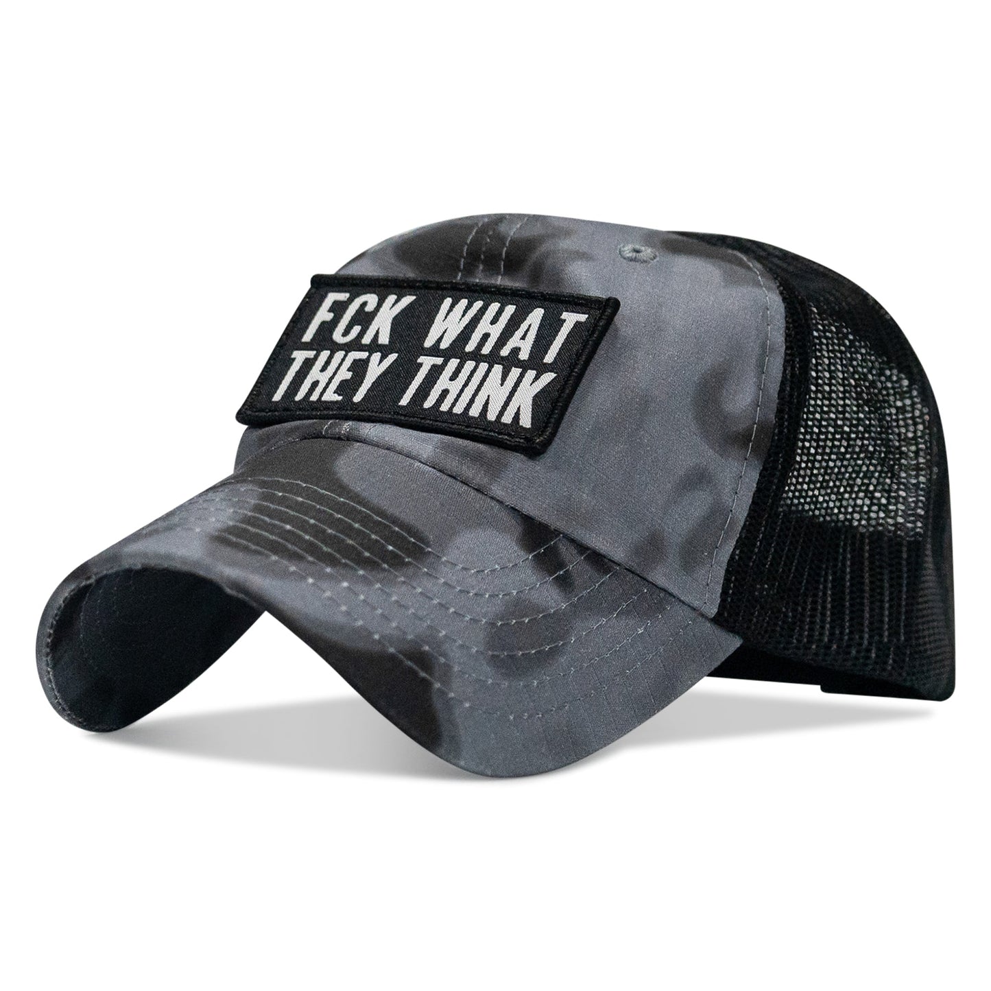 Fck What They Think Patch Tactical Ripstop Mesh Snapback Hat