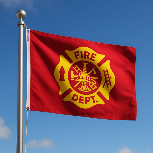 Firefighter Department Seal Flag – Outdoor | Made in USA