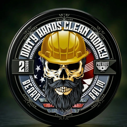 Dirty Hands Clean Money Beard Balm Leather and Oakmoss