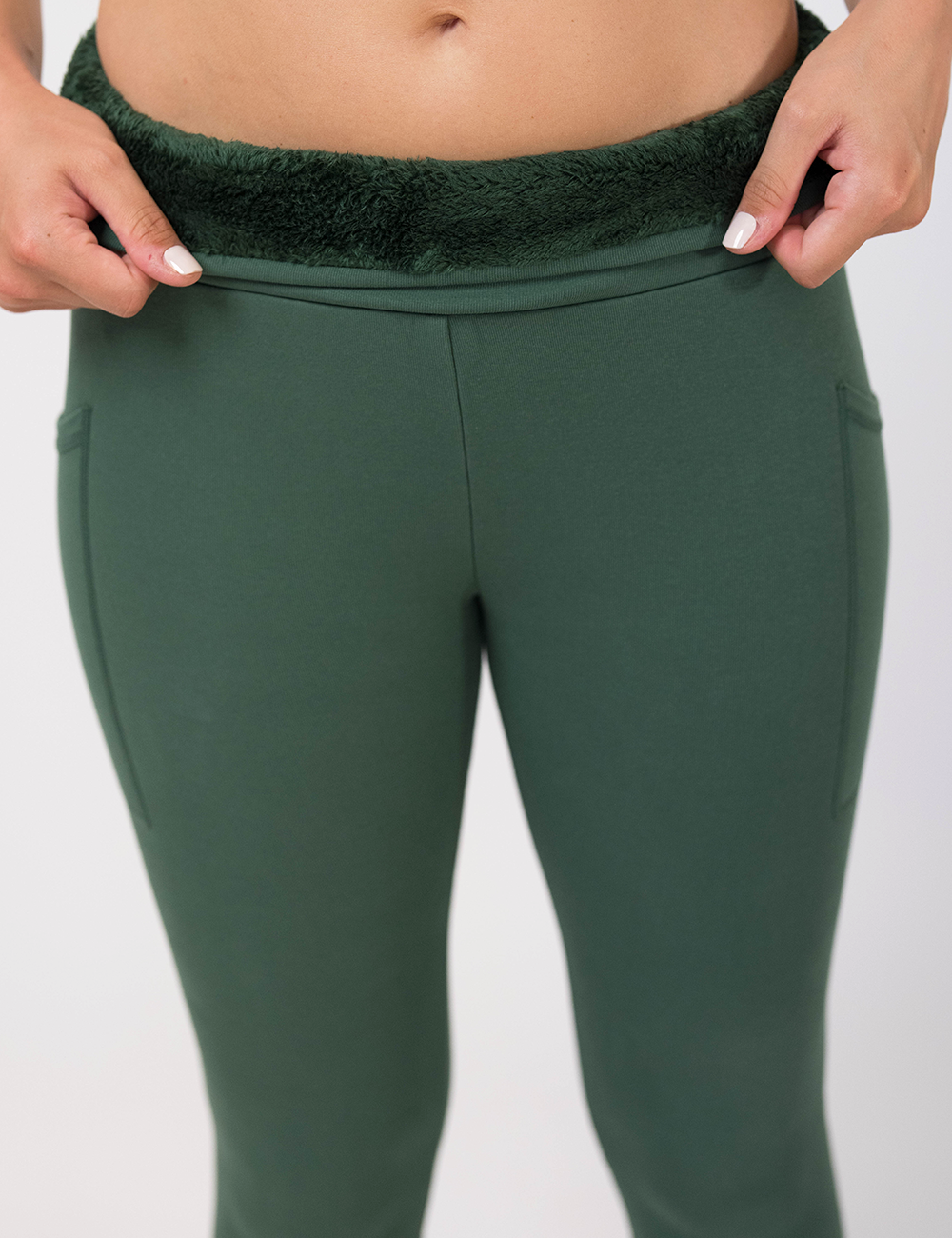 Fleece Lined Leggings | Hunter Green