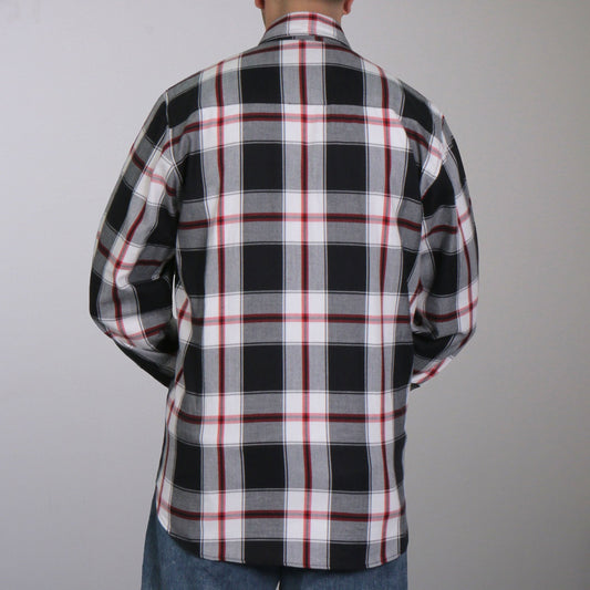 Hot Leathers Men's 'Chrome Riot' Mult/Color Cotton Flannel Shirt - Button Front - Riding/Casual/ Work Wear - FLM2003