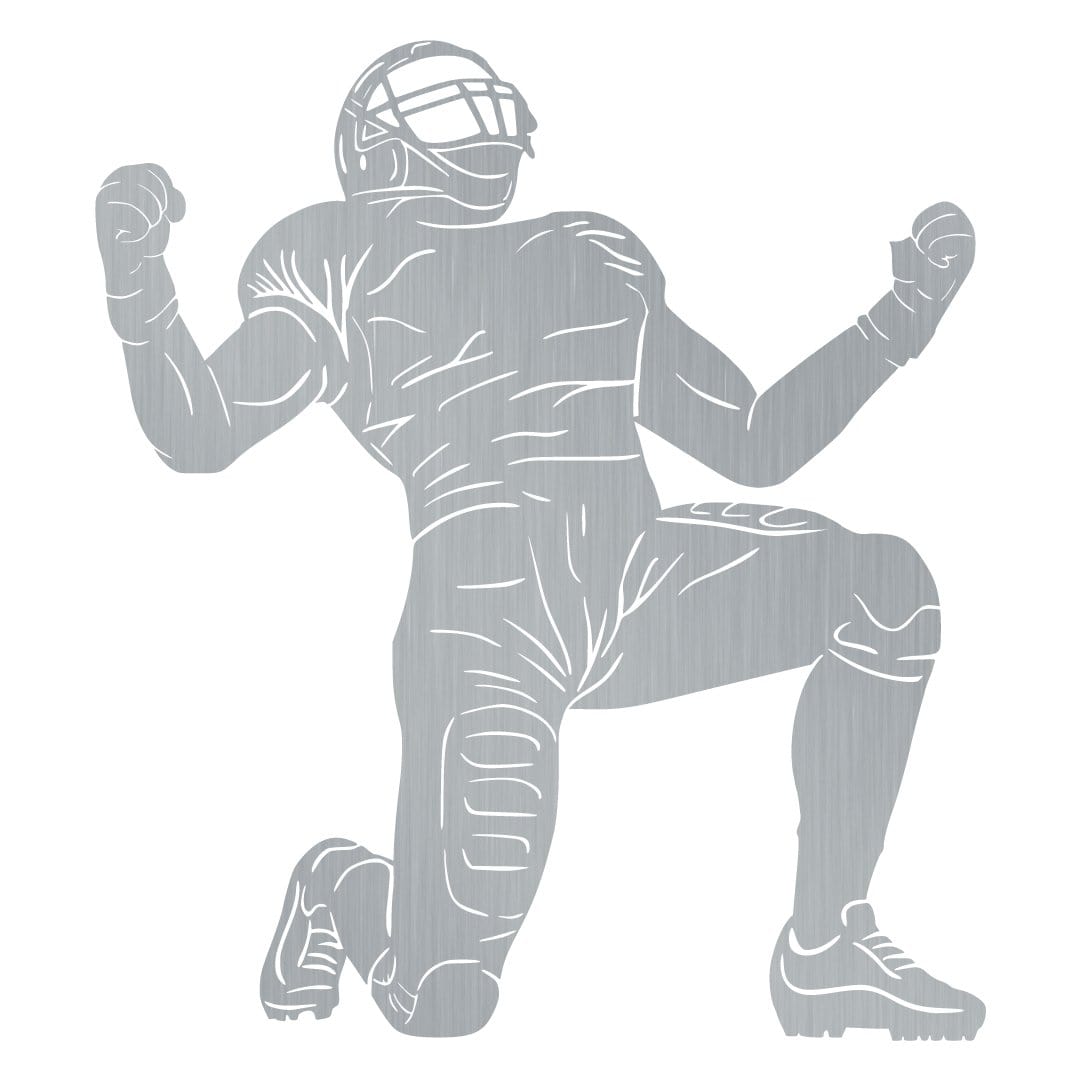 Football Player Metal Art