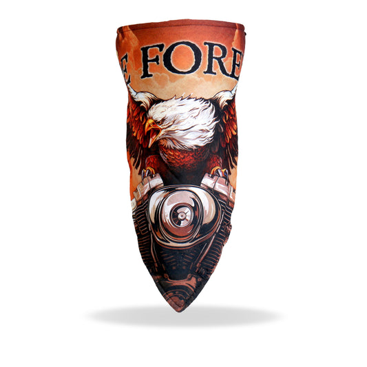 Hot Leathers FWC1003 Storm Cloud Eagle Face Wrap Neck Warmer