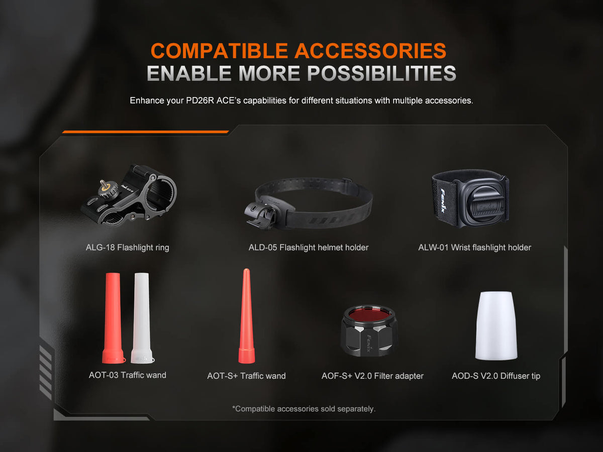 Fenix PD26R ACE Multi-Mode Compact Flashlight