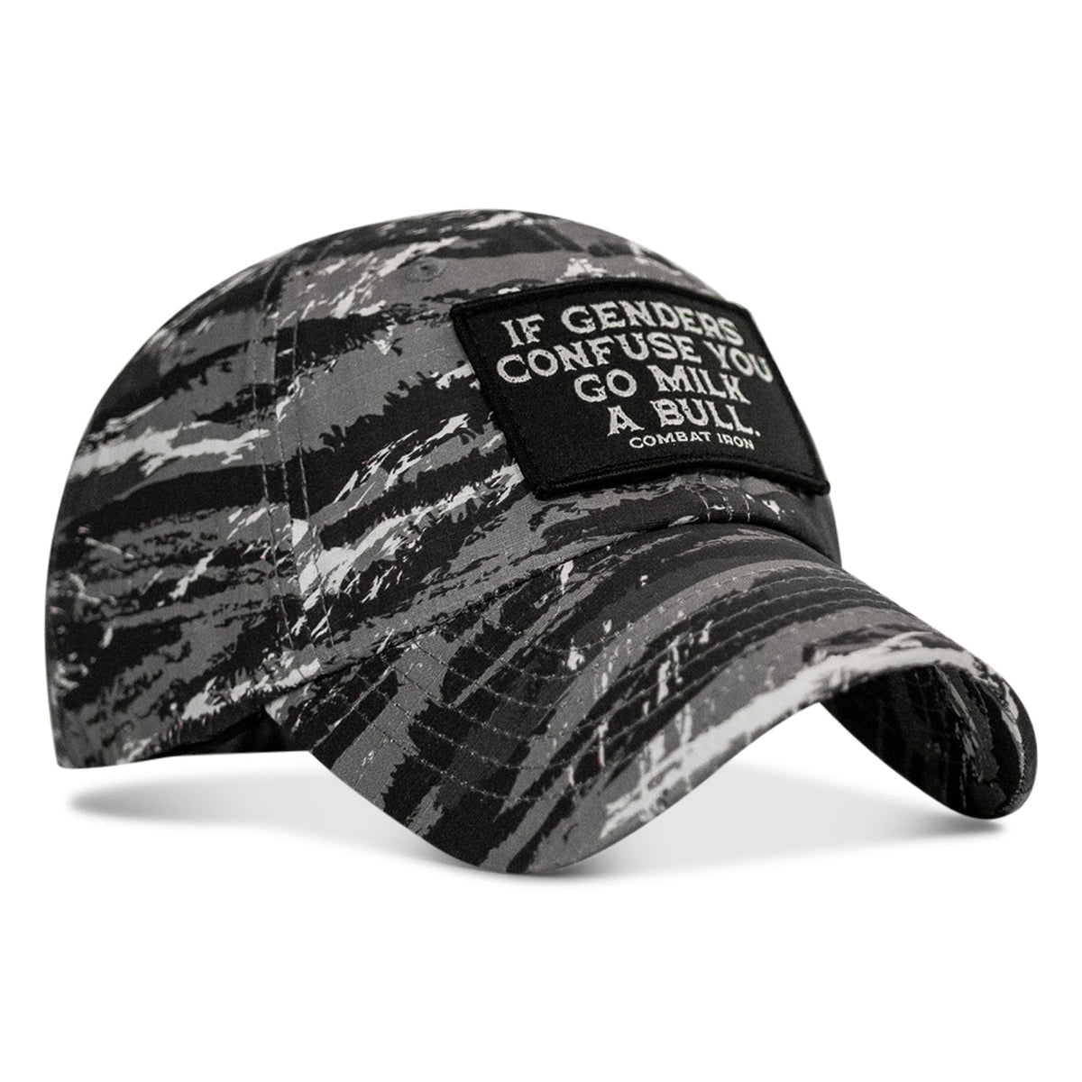 If Genders Confuse You Go Milk A Bull Patch Ripstop Tactical Hat
