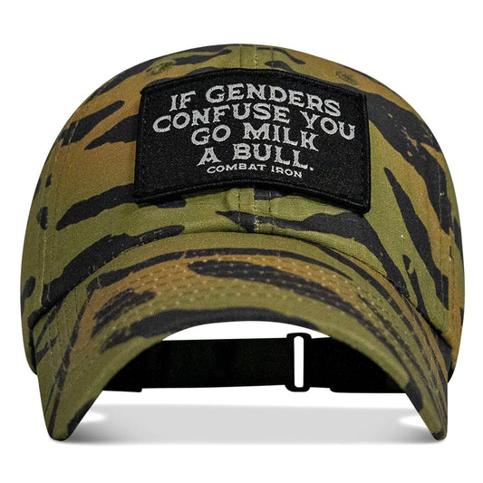 If Genders Confuse You Go Milk A Bull Patch Ripstop Tactical Hat