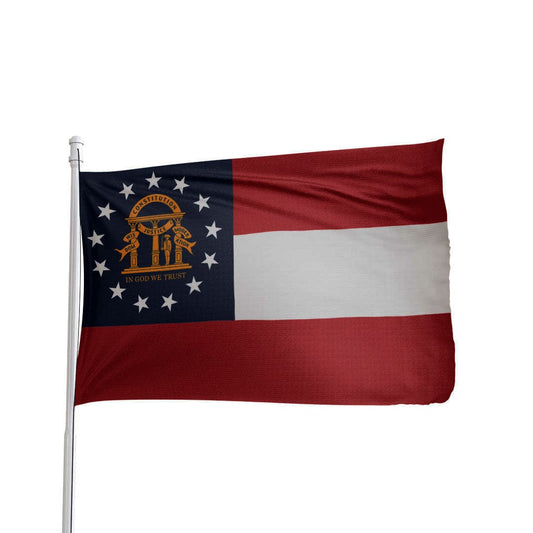 Georgia State Flag 3x5 - Durable Nylon American Made Outdoor Flag