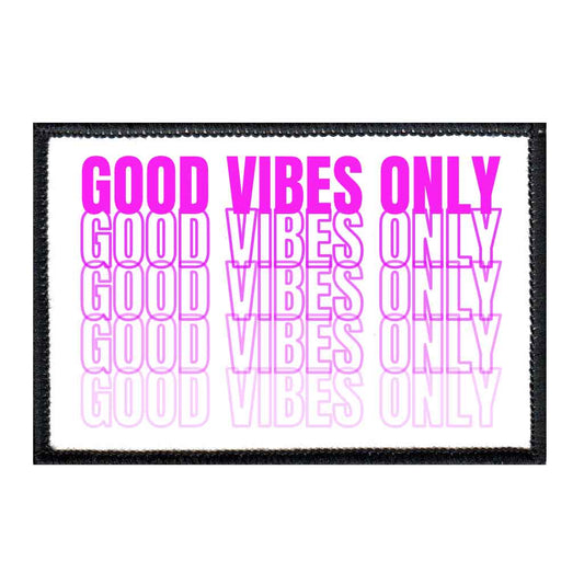 Good Vibes Only - Purple - Removable Patch