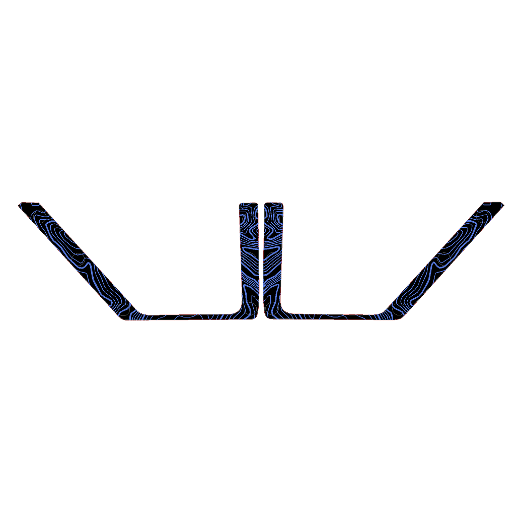 Topo Front Door Net Trim Overlay Kit (Printed Series) - 2021+ Bronco
