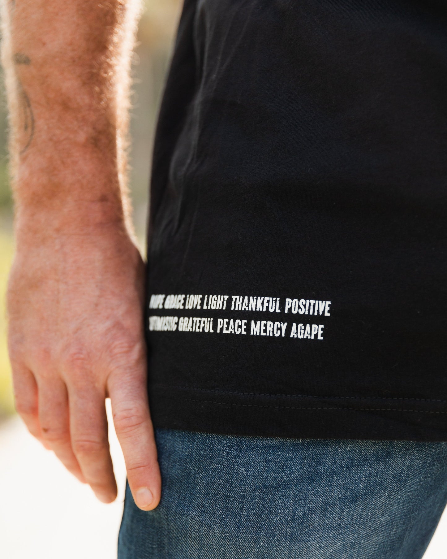 Gratitude Black Tee