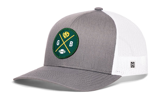 Green Bay Trucker Hat  |  GB Cheese X Football Snapback