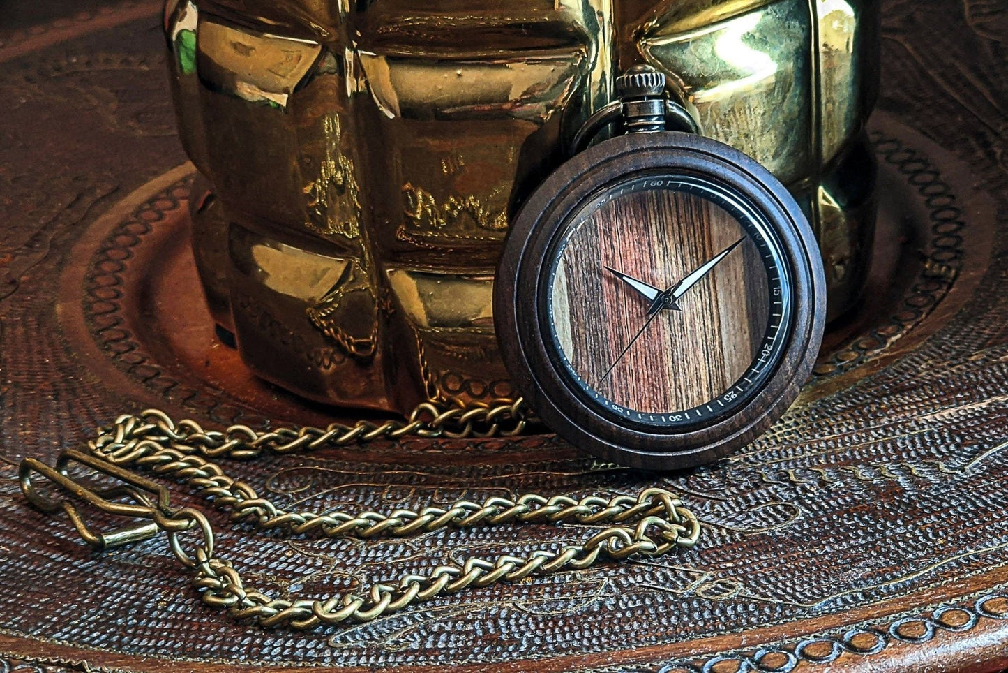 Groomsmen Set of 12 Wooden Pocket Watch | Valor