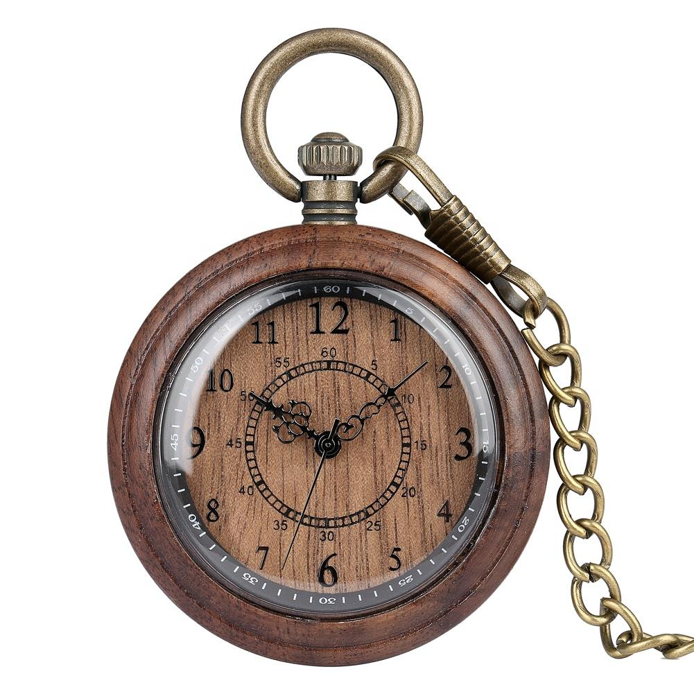 Groomsmen Set of 6 Wooden Pocket Watch | Clasico